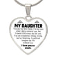 To My Daughter | I Love You So Much | Heart - Luxury Necklace
