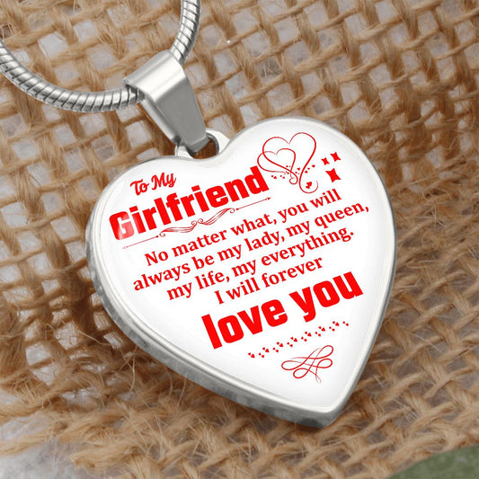 To My Girlfriend | I Will Forever Love You | Heart - Luxury Necklace
