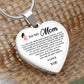 To My Mom | I Love You | Heart - Luxury Necklace