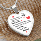 To My Wife | Love Your Husband | Heart - Luxury Necklace