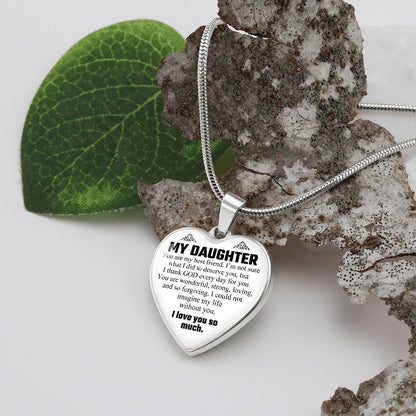 To My Daughter | I Love You So Much | Heart - Luxury Necklace
