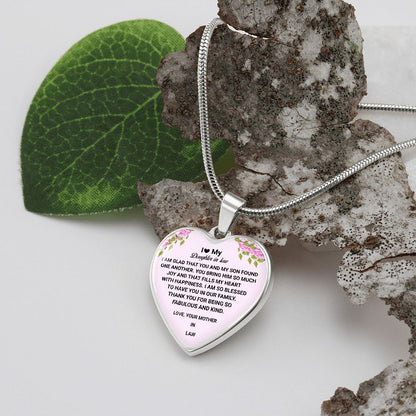 To Heart My Daughter-In-Law | Love Your Mother-In-Law | Heart - Luxury Necklace
