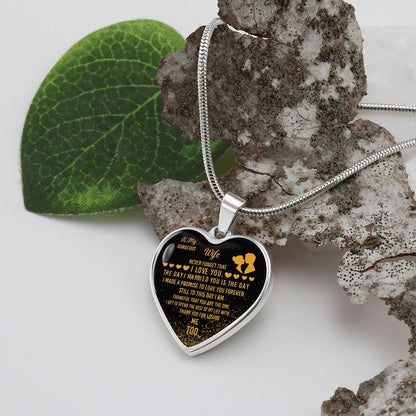 To My Gorgeous Wife | Thank You For Loving Me Too | Heart - Luxury Necklace