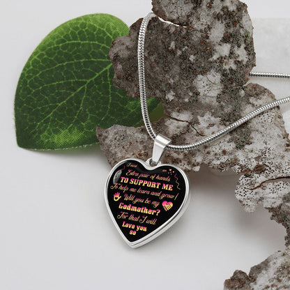 To My Godmother | I Need An Extra Pair Of Hands | Heart - Luxury Necklace
