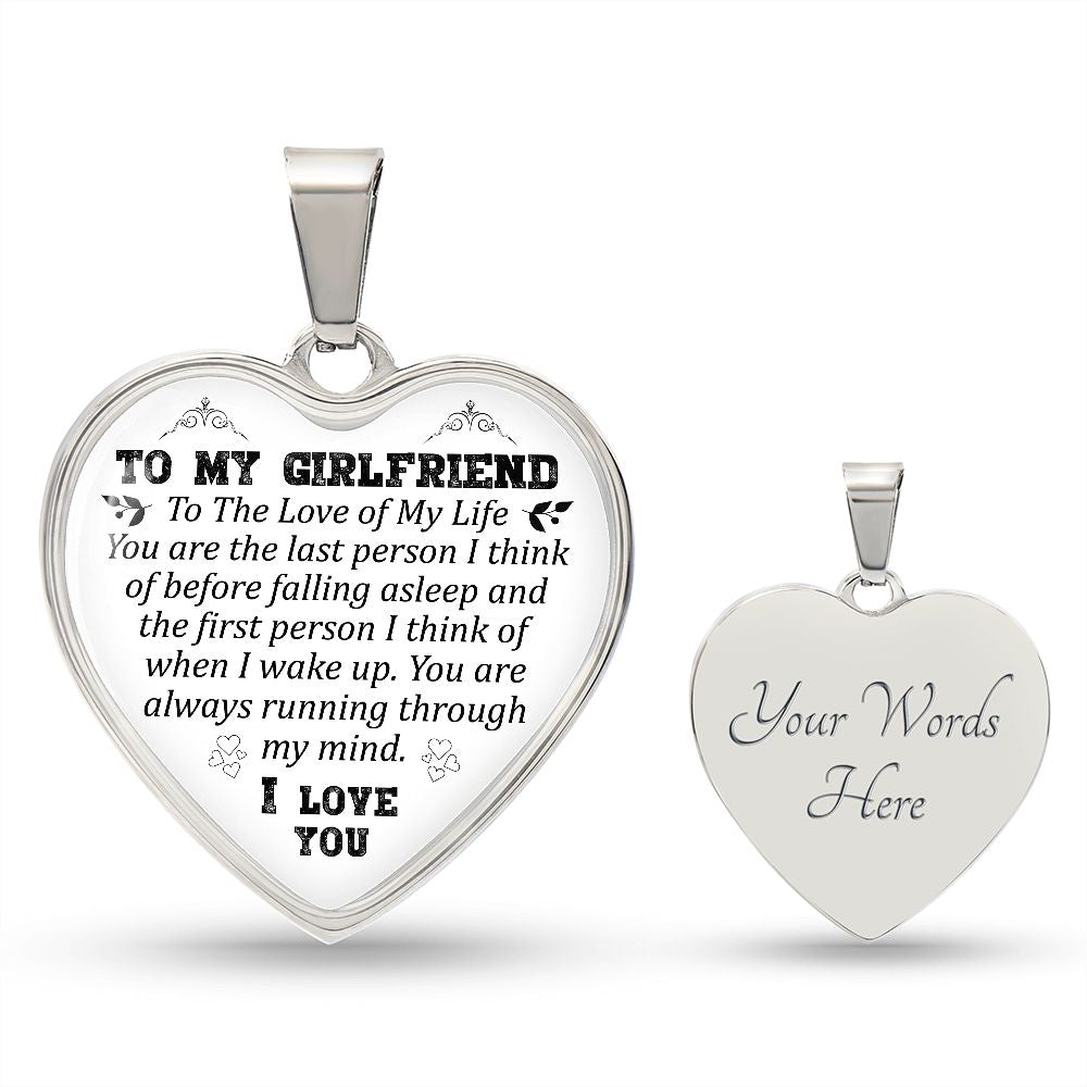 To My Girlfriend | I Love You | Heart - Luxury Necklace