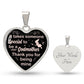 It Takes Someone Special To Be A Godmother | Heart - Luxury Necklace