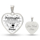 To My Granddaughter | Love Grandpa | Heart - Luxury Necklace