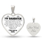 To My Daughter | I Love You So Much | Heart - Luxury Necklace