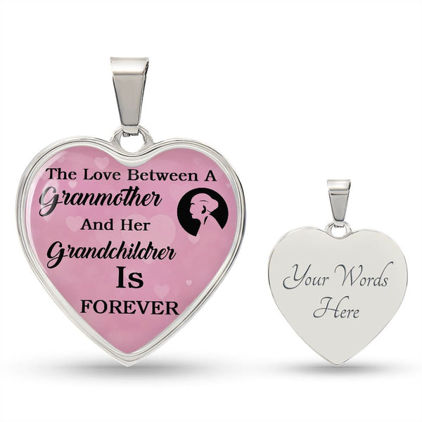 From A Grandmother To Her Granddaughter | Heart - Luxury Necklace