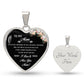 To My Mom | I Love & Miss You Mom | Heart - Luxury Necklace