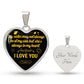 To A Sister | I Love You | Heart - Luxury Necklace