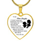 To My Bonus Daughter | Love Your Step Mom | Heart - Luxury Necklace