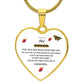 To The World's Best Bonus Mom | Thank You For Loving Me As Your Own | Heart - Luxury Necklace