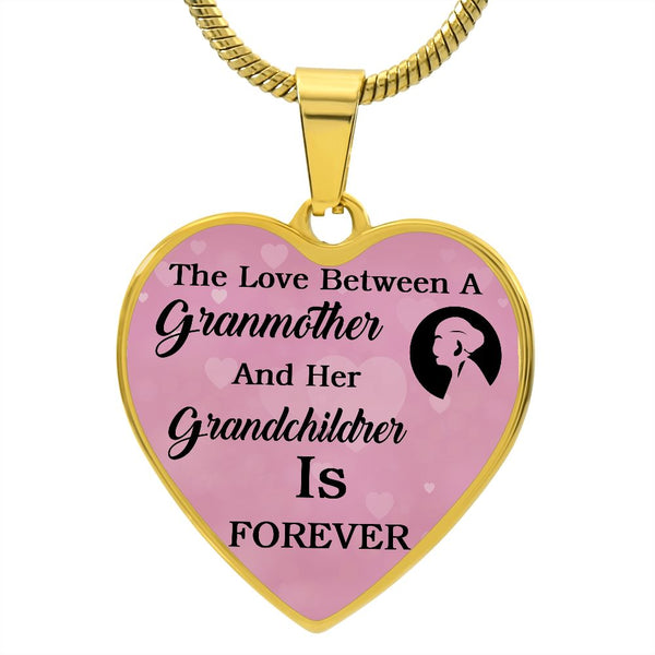 From A Grandmother To Her Granddaughter | Heart - Luxury Necklace