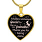It Takes Someone Special To Be A Godmother | Heart - Luxury Necklace