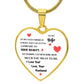 To My Wife | Love Your Husband | Heart - Luxury Necklace