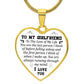 To My Girlfriend | I Love You | Heart - Luxury Necklace