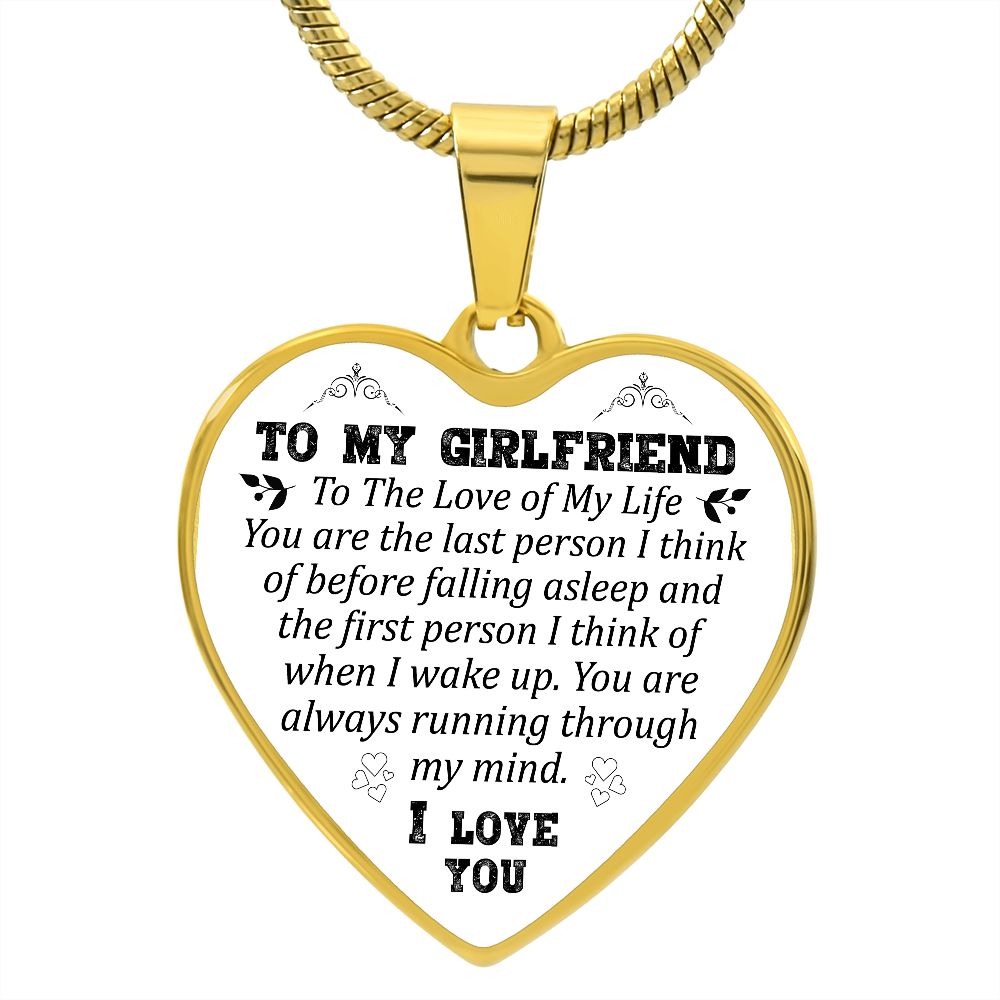 To My Girlfriend | I Love You | Heart - Luxury Necklace