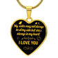To A Sister | I Love You | Heart - Luxury Necklace