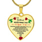 To My Girlfriend | Never Forget That I Love you | Heart - Luxury Necklace