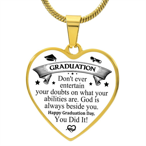 Graduation | You Did It | Heart - Luxury Necklace
