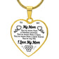 To My Mom | I Love My Mom | Heart - Luxury Necklace
