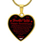 To My Beautiful Wife | I Love You | Heart - Luxury Necklace