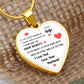 To My Wife | Love Your Husband | Heart - Luxury Necklace