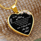 To My Mom | I Love & Miss You Mom | Heart - Luxury Necklace