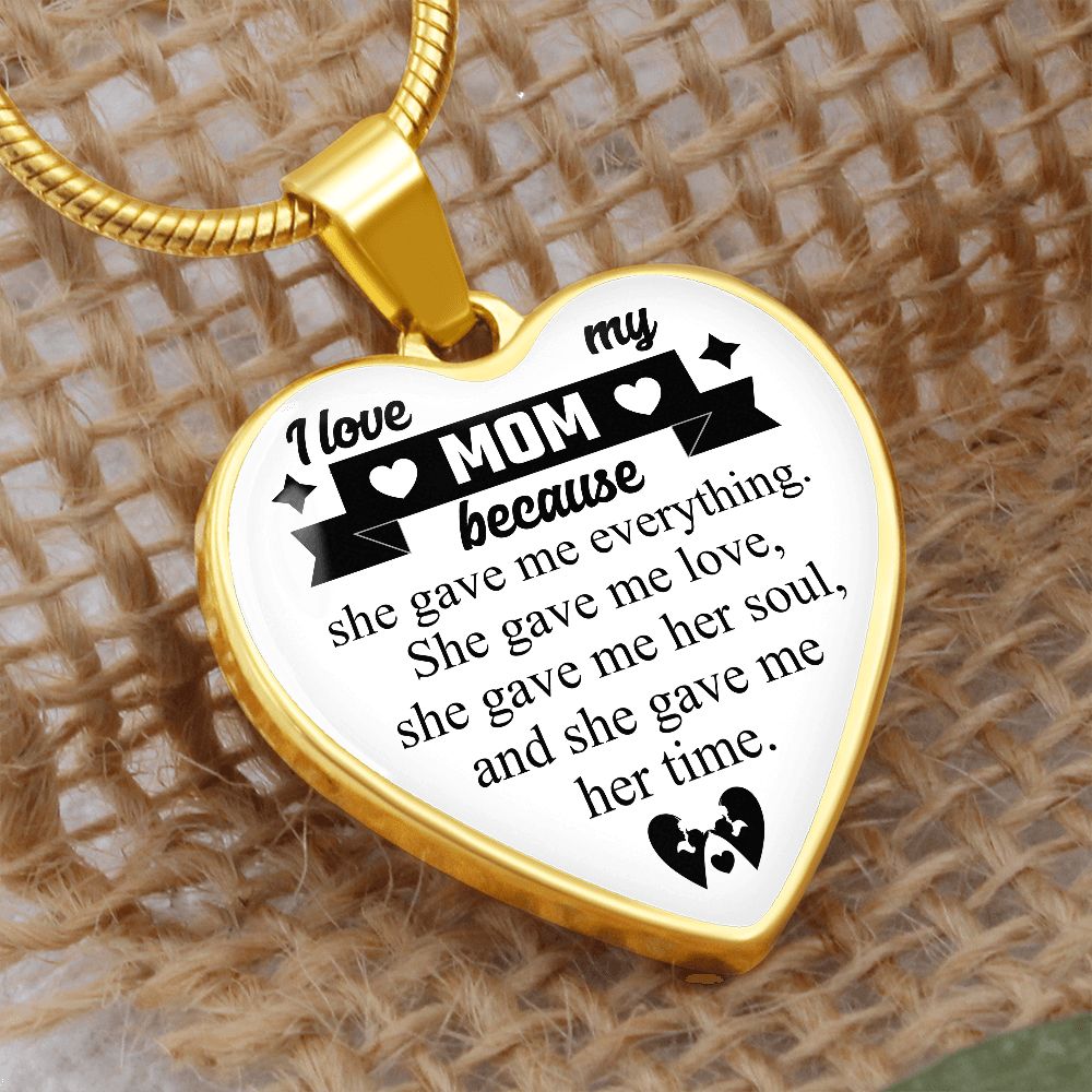 I Love My Mom | Heart - Luxury Necklace
