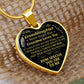 To My Granddaughter | Grandma Loves You | Heart - Luxury Necklace