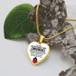 To My Wife | Never Forget That I Love You | Heart - Luxury Necklace