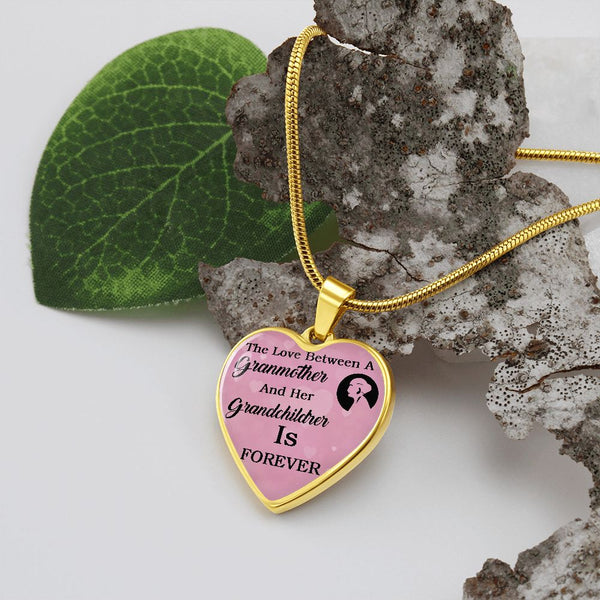 From A Grandmother To Her Granddaughter | Heart - Luxury Necklace