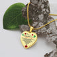 To My Girlfriend | Never Forget That I Love you | Heart - Luxury Necklace