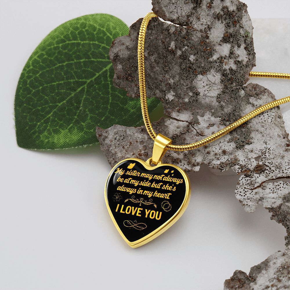To A Sister | I Love You | Heart - Luxury Necklace