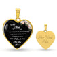 To My Mom | I Love & Miss You Mom | Heart - Luxury Necklace