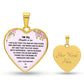 To Heart My Daughter-In-Law | Love Your Mother-In-Law | Heart - Luxury Necklace