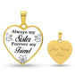To A Sister | Forever My Friend | Heart - Luxury Necklace