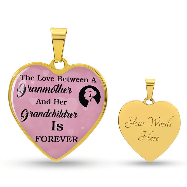 From A Grandmother To Her Granddaughter | Heart - Luxury Necklace