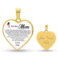 To My Mom | I Love You | Heart - Luxury Necklace