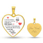 To My Wife | Love Your Husband | Heart - Luxury Necklace