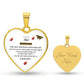 To The World's Best Bonus Mom | Thank You For Loving Me As Your Own | Heart - Luxury Necklace