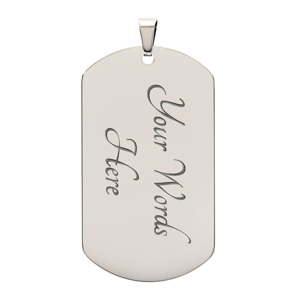 To My Son | Love Dad | Luxury Dog Tag