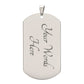 I Have A Guardian Angel | I Call Him Father | Luxury Dog Tag