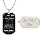 To My Son | I Promise You - From A Mother | Luxury Dog Tag