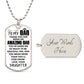 To My Dad | Love Your Daughter | Luxury Dog Tag