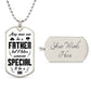 To A Father | Luxury Dog Tag