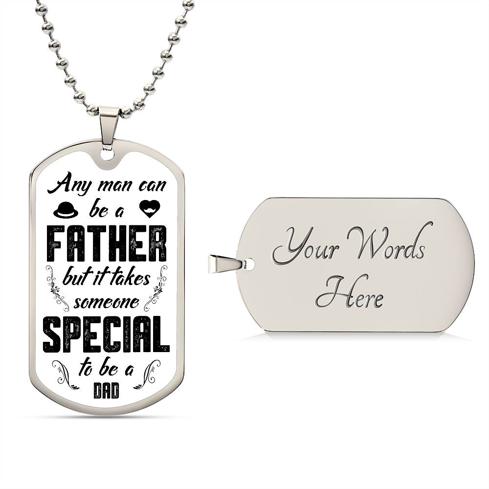 To A Father | Luxury Dog Tag