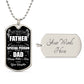 To A Father | From A Daughter | Luxury Dog Tag