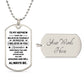 To My Nephew | I Believe In You | Luxury Dog Tag